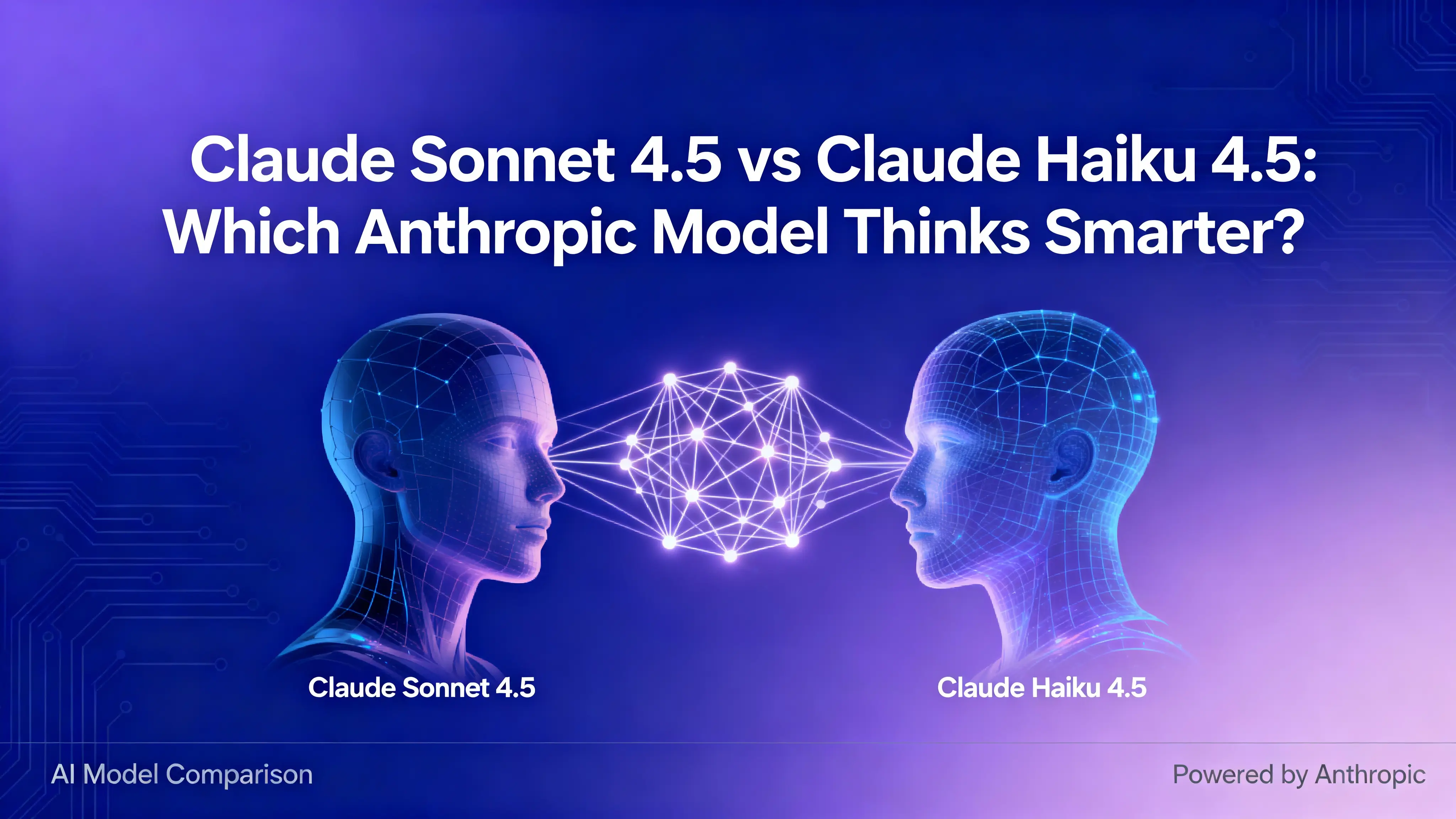 Claude Claude Sonnet 4.5 vs Claude Haiku 4.5: Which Anthropic Model Thinks Smarter?