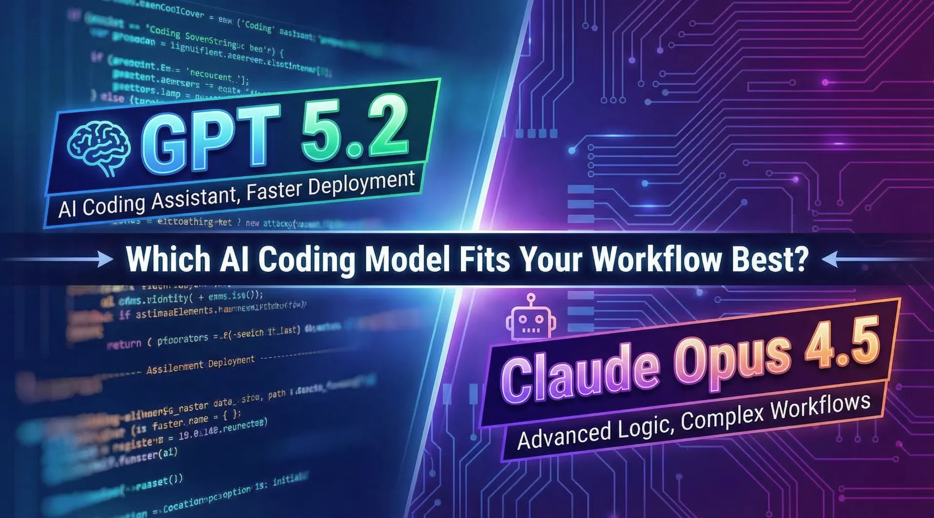 GPT 5.2 vs Claude Opus 4.5: Which AI Coding Model Fits Your Workflow Best?