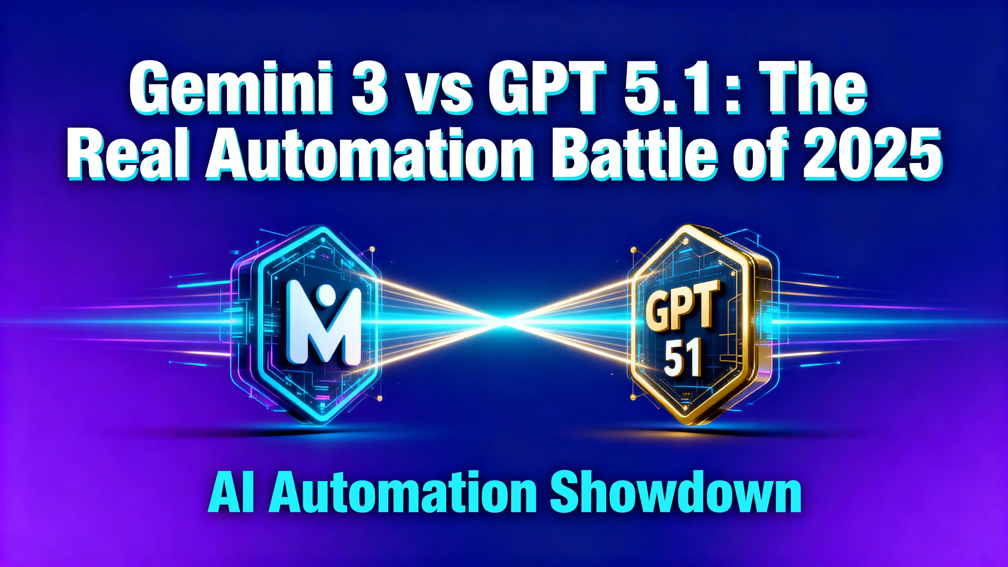 Gemini 3 vs GPT 5.1: The Real Automation Battle of 2025